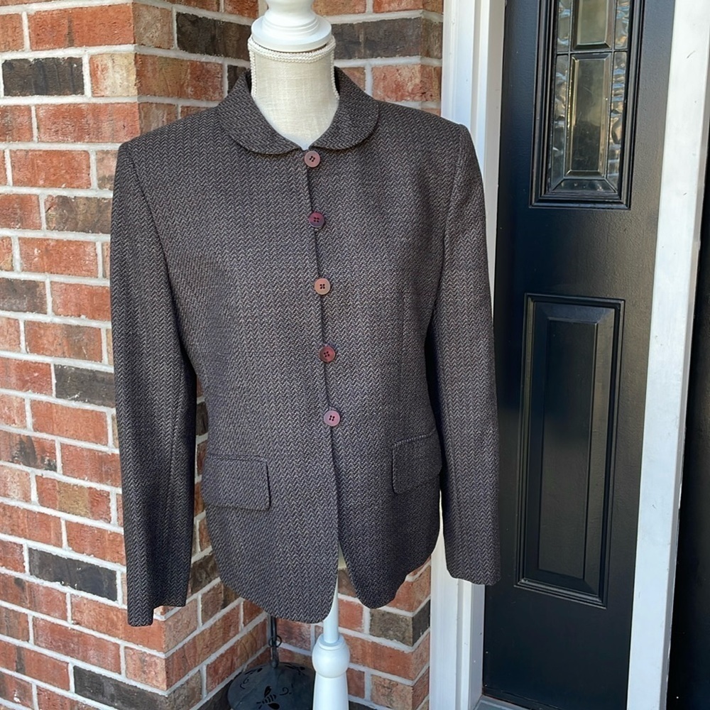 Jones New York Wool Lined Blazer Jacket‎